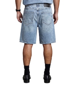 heren korte broek blauw