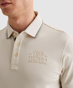 Heren polo ecru