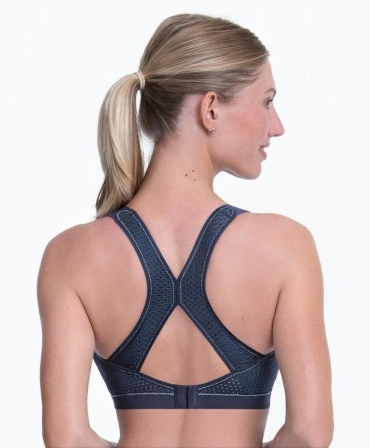 Dames sport bh blauw