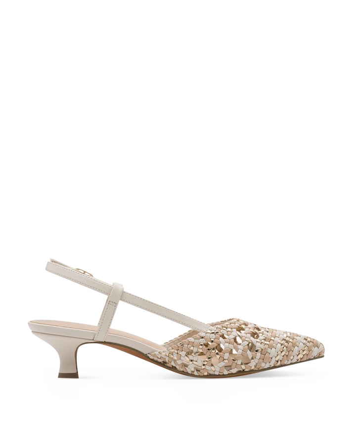 dames slingbacks beige
