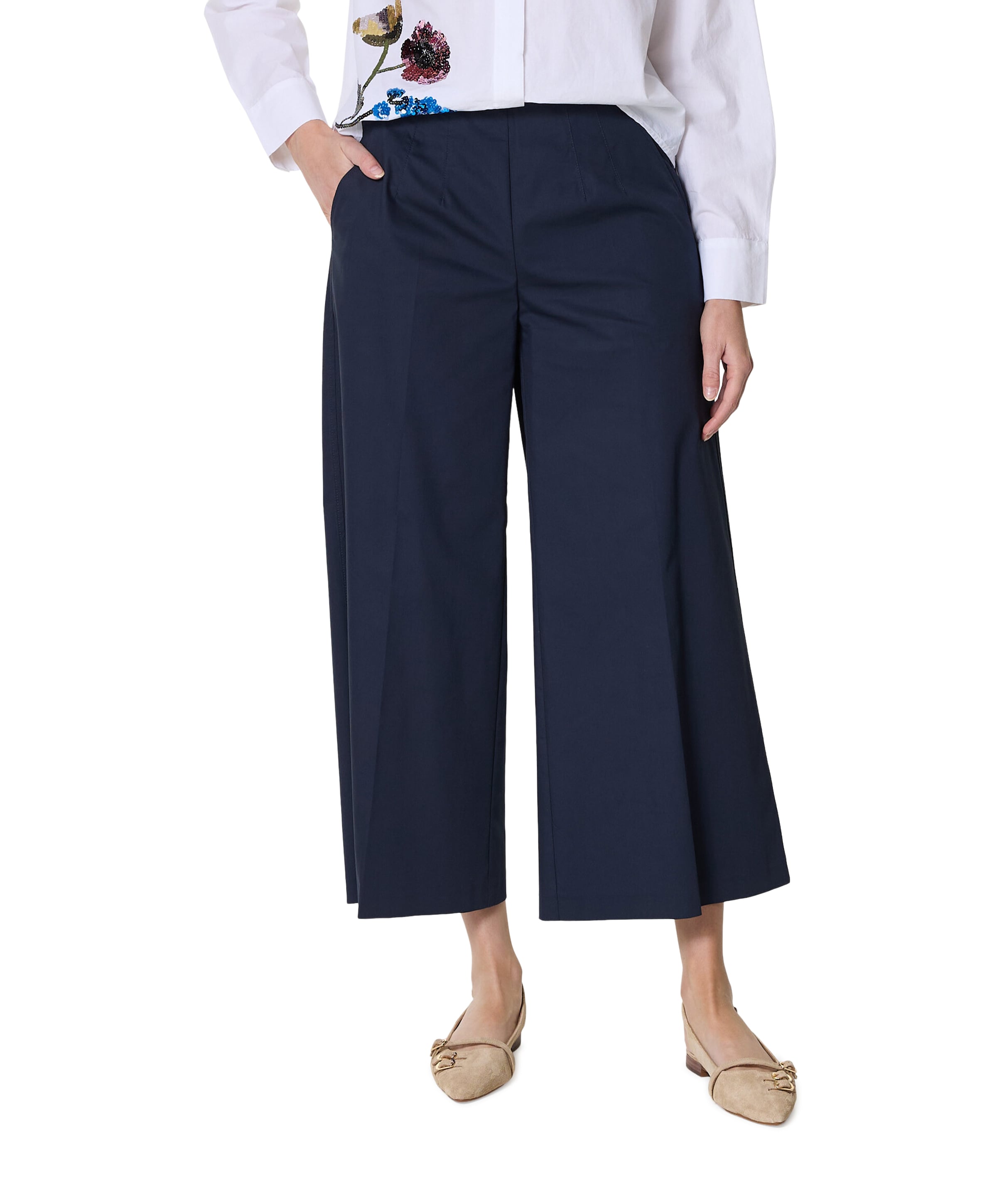Jenny Culotte dames broek blauw