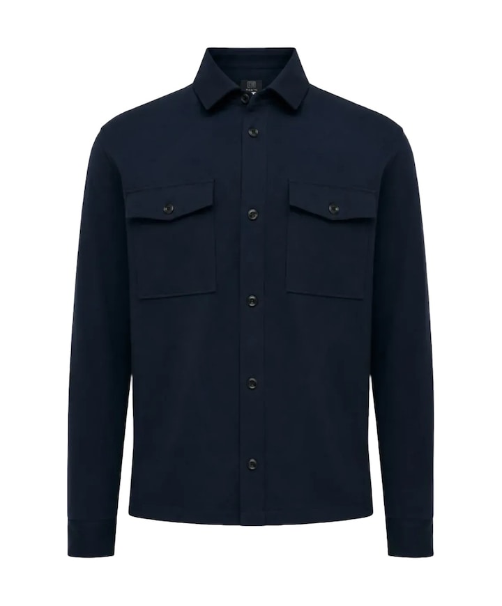Heren overshirt blauw