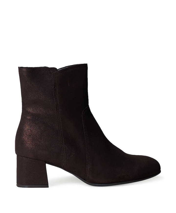 dames enkellaarzen bruin