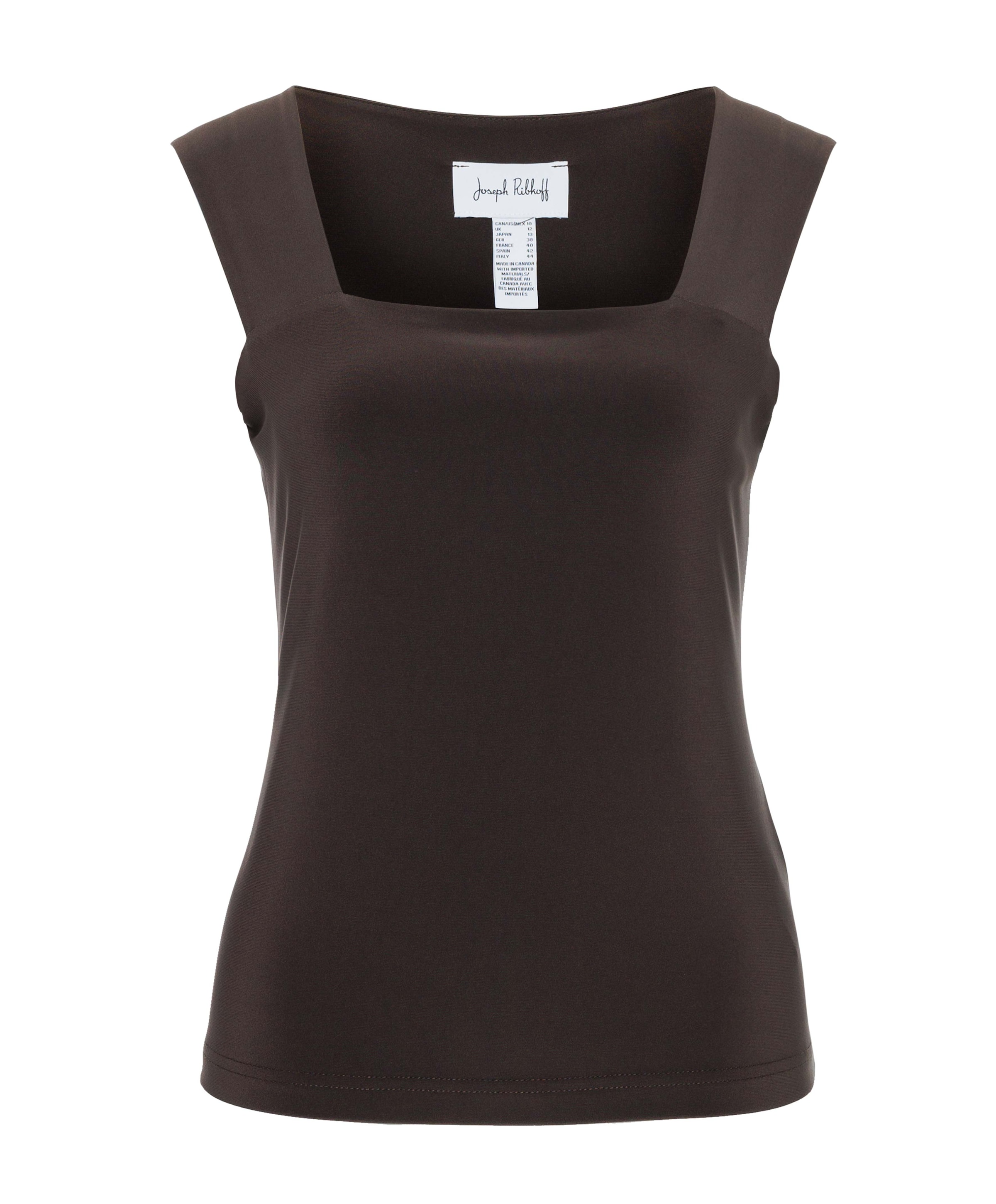Dames top bruin