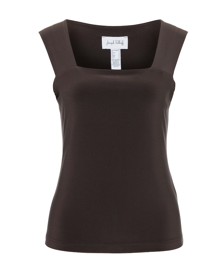 Dames top bruin