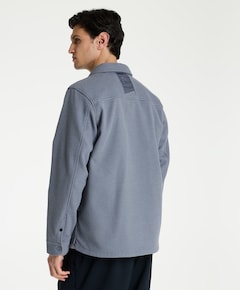 Heren overhemd lange mouw blauw