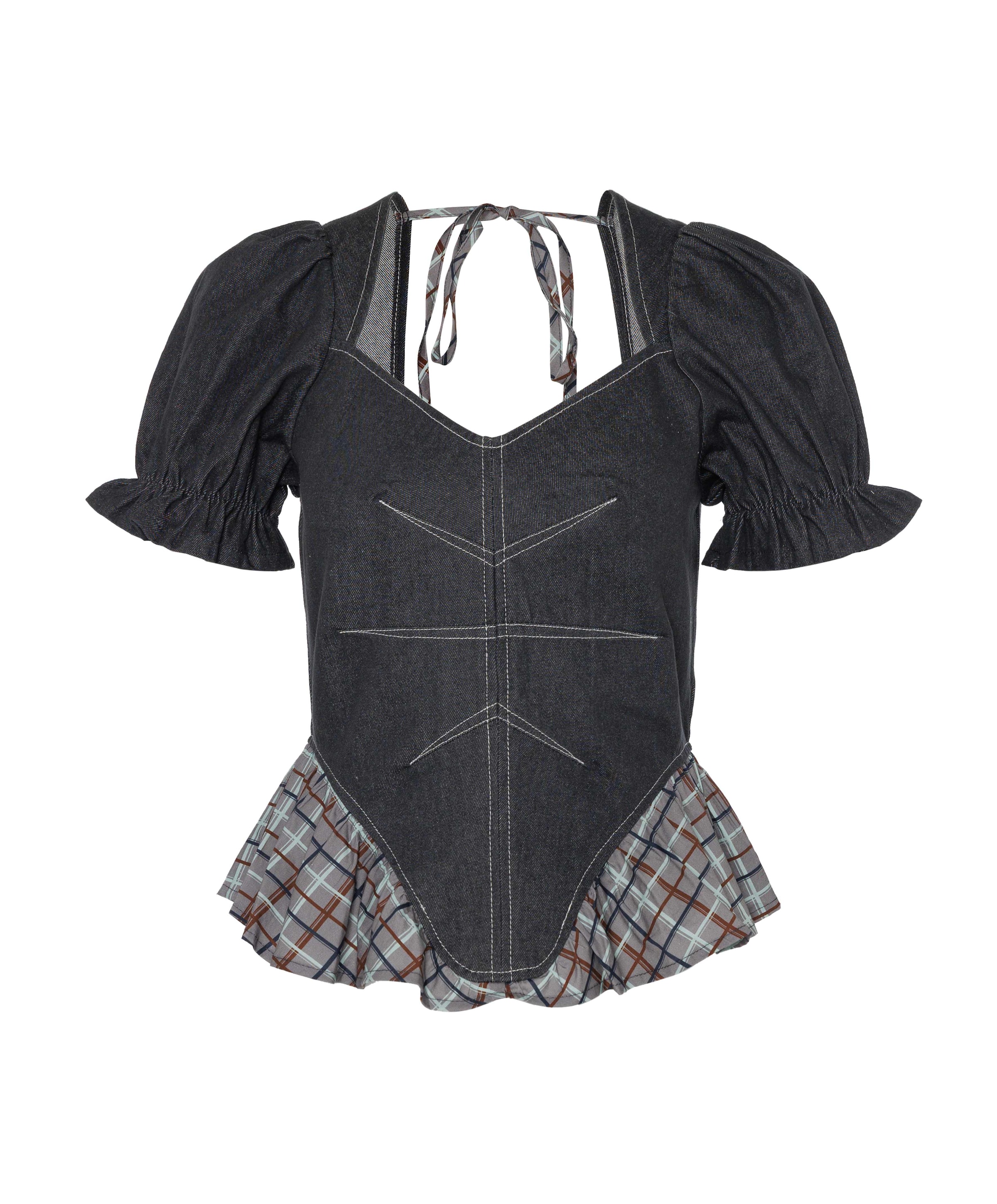 Dames top grijs