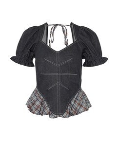 Dames top grijs