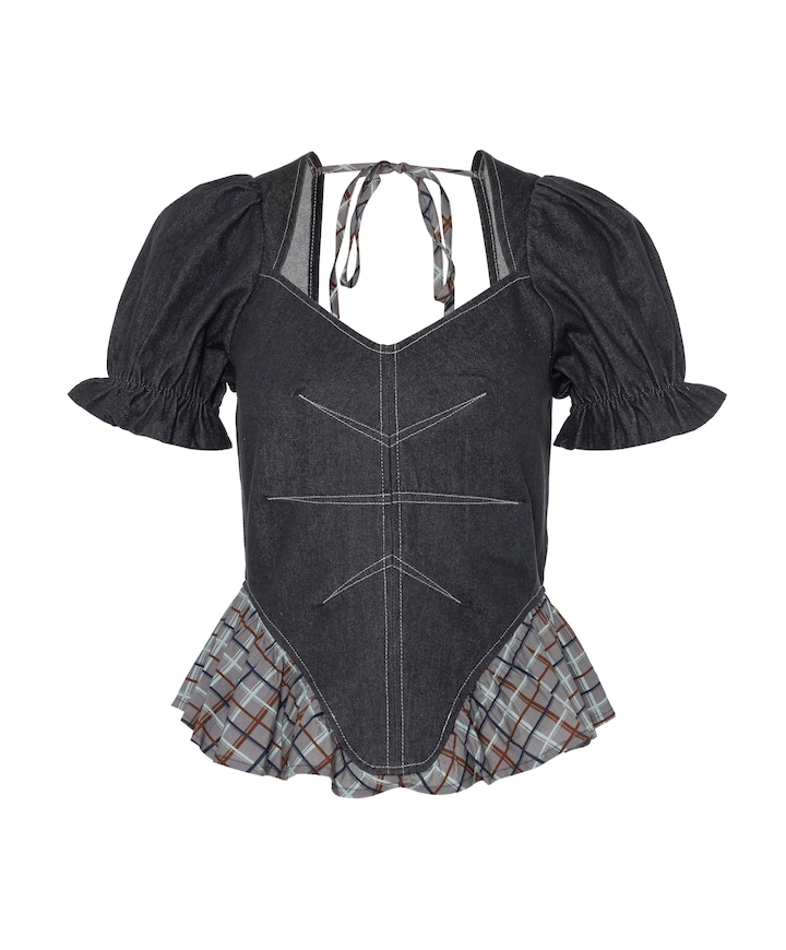Dames top grijs