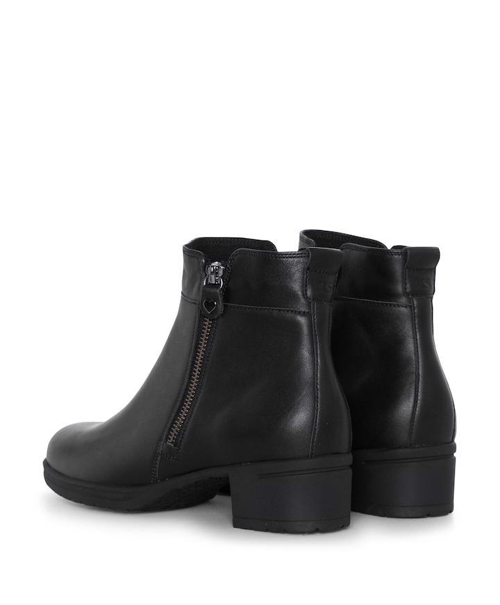 dames enkellaarzen zwart