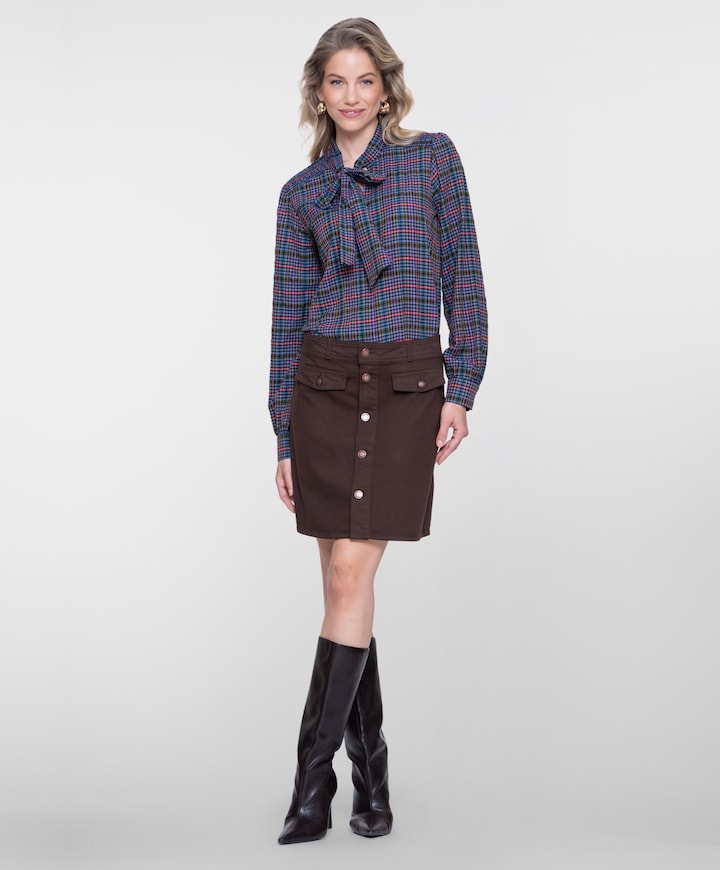 Dames rok bruin