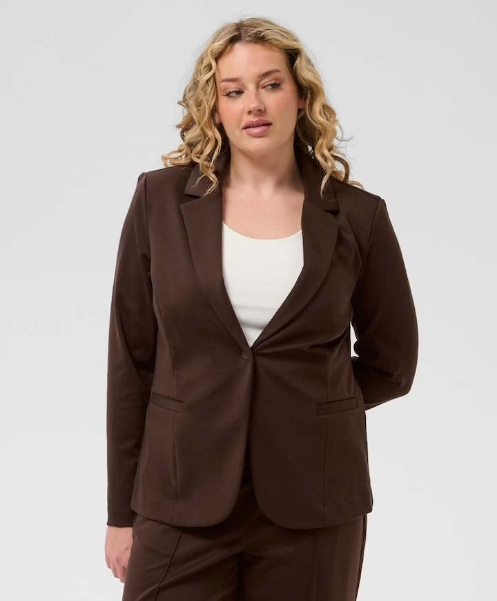 Dames blazer bruin
