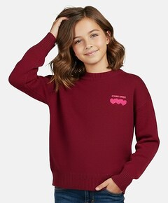Meisjes trui bordeaux