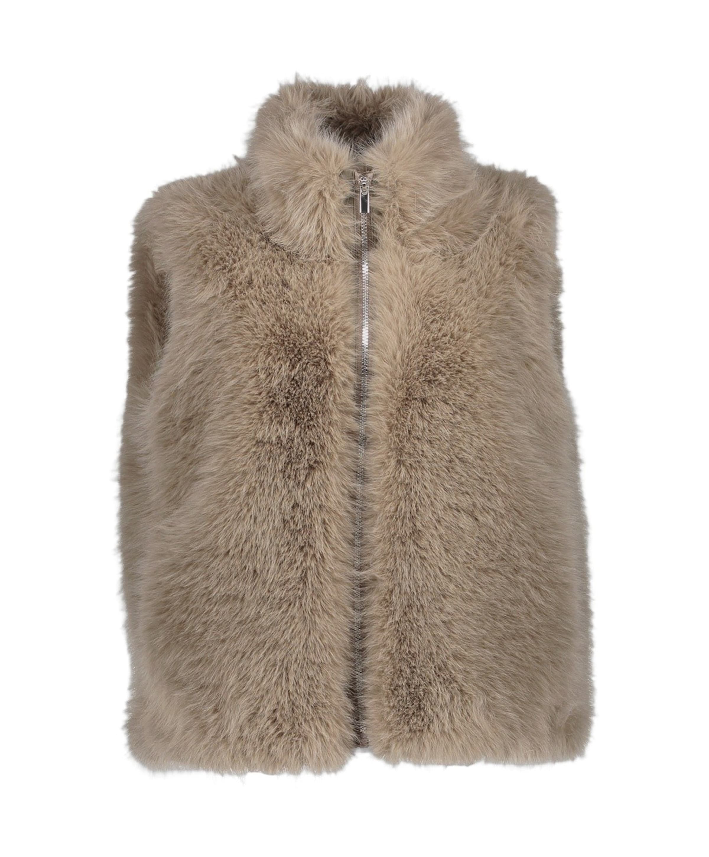 Dames gilet beige