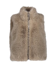 Dames gilet beige