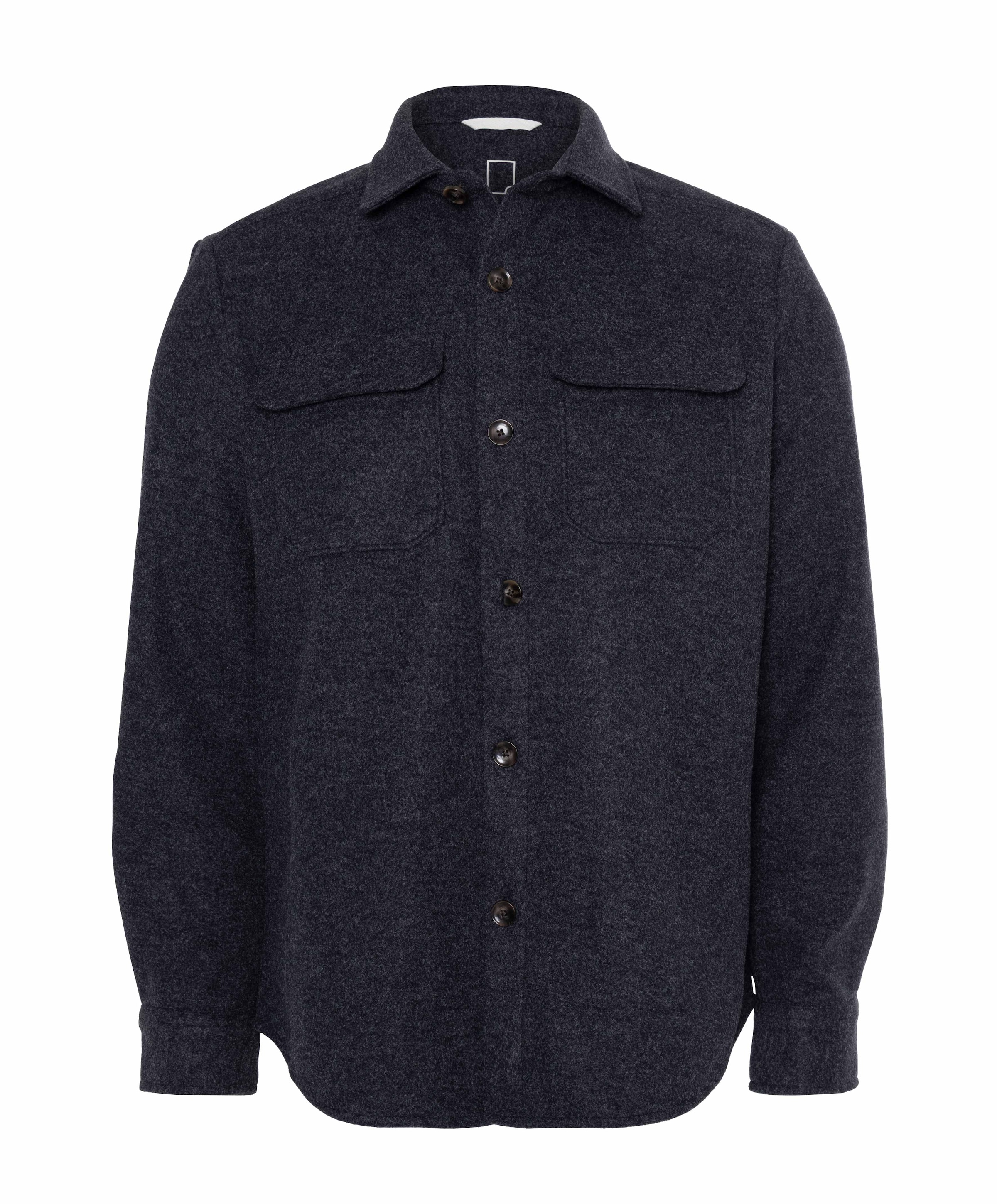 Heren overshirt blauw