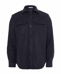 Heren overshirt blauw