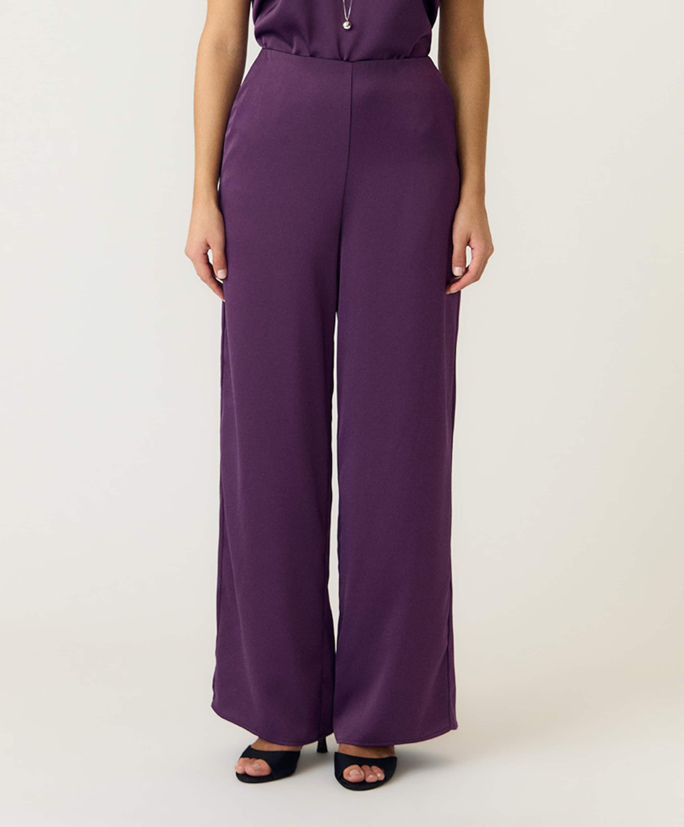 YASPELLA HW WIDE S. NOOS dames broek paars