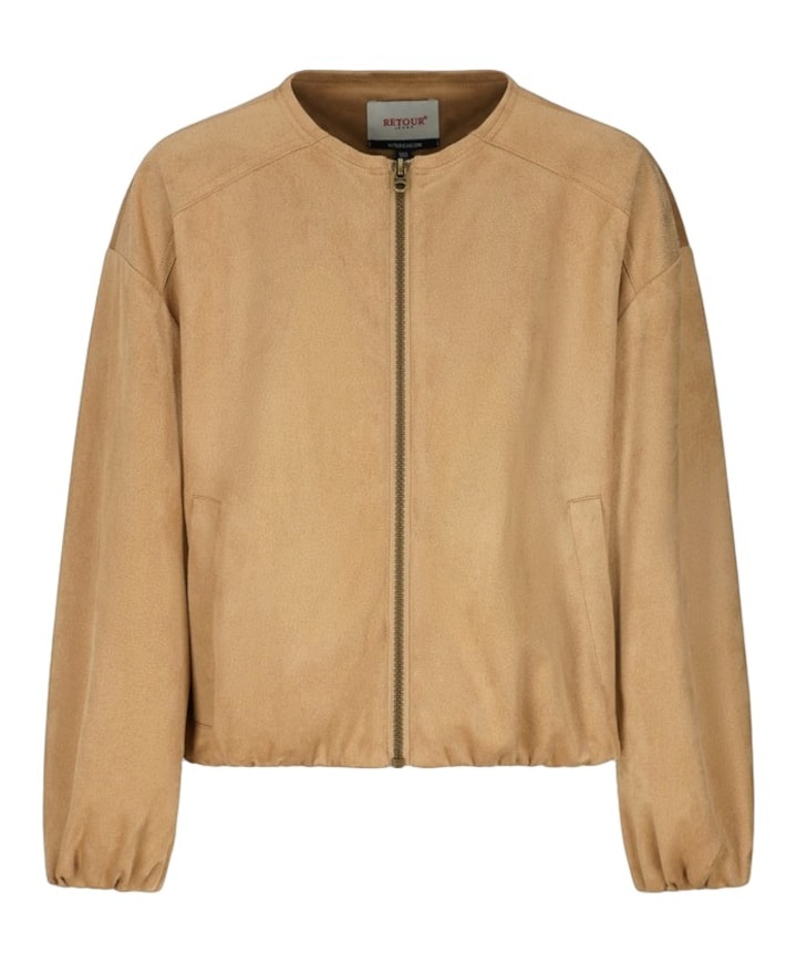 Meisjes vest beige