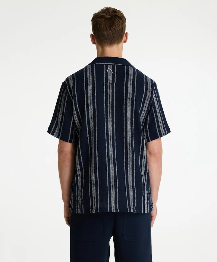 Heren overshirt blauw