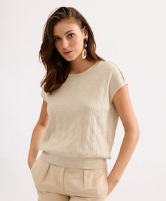 Dames top beige