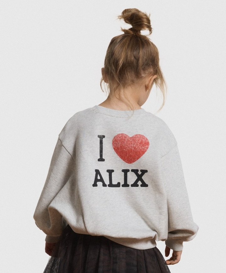 Meisjes sweater grijs