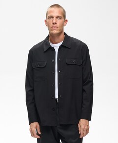 Heren overshirt zwart