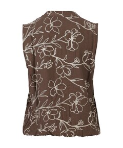 Dames top bruin
