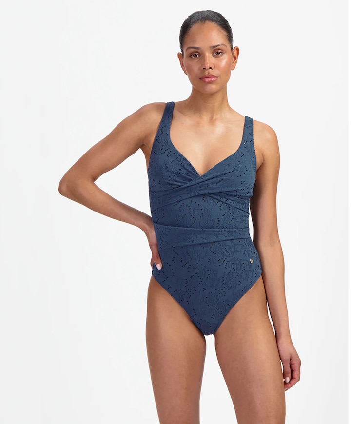 Dames badpak blauw