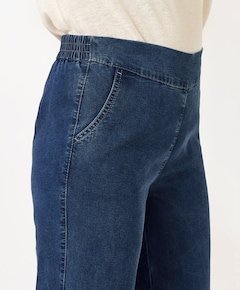 Scarlet Wide Leg 6/8 dames jeans blauw