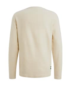 Heren longsleeve ecru