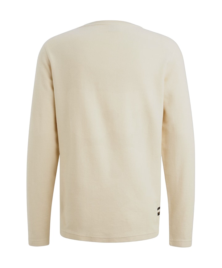 Heren longsleeve ecru
