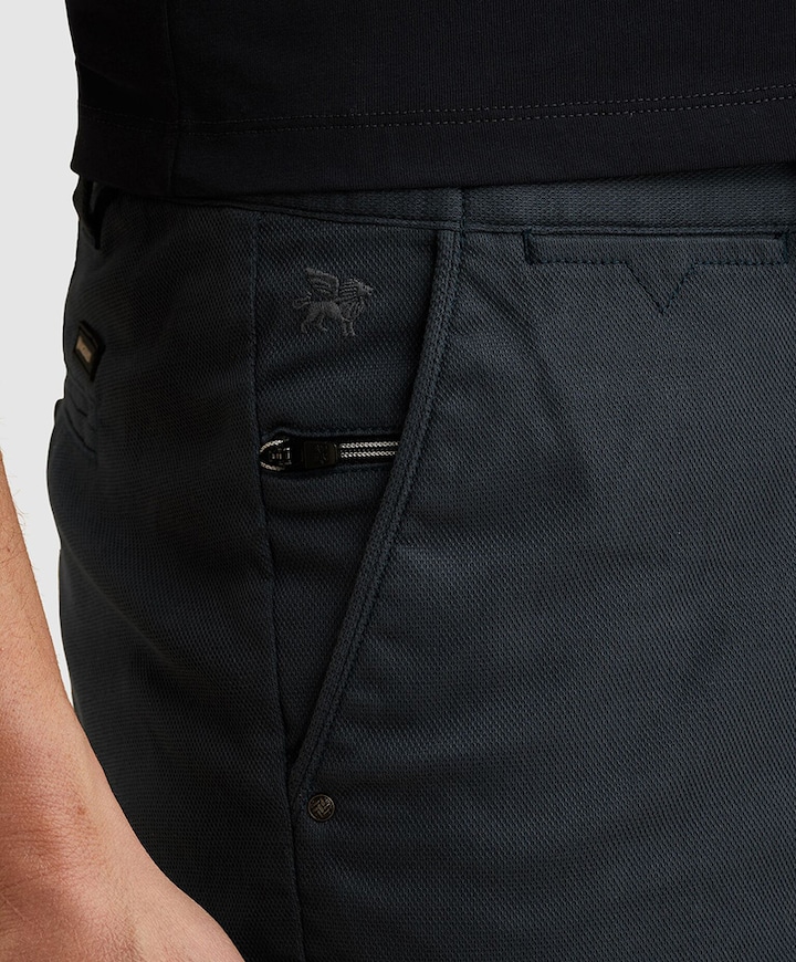 V65 DOBBY STRETCH PAKKET SH heren korte broek blauw