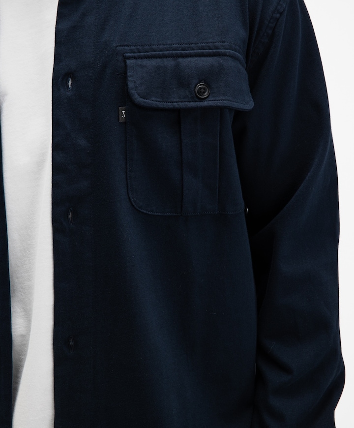 Heren overshirt blauw
