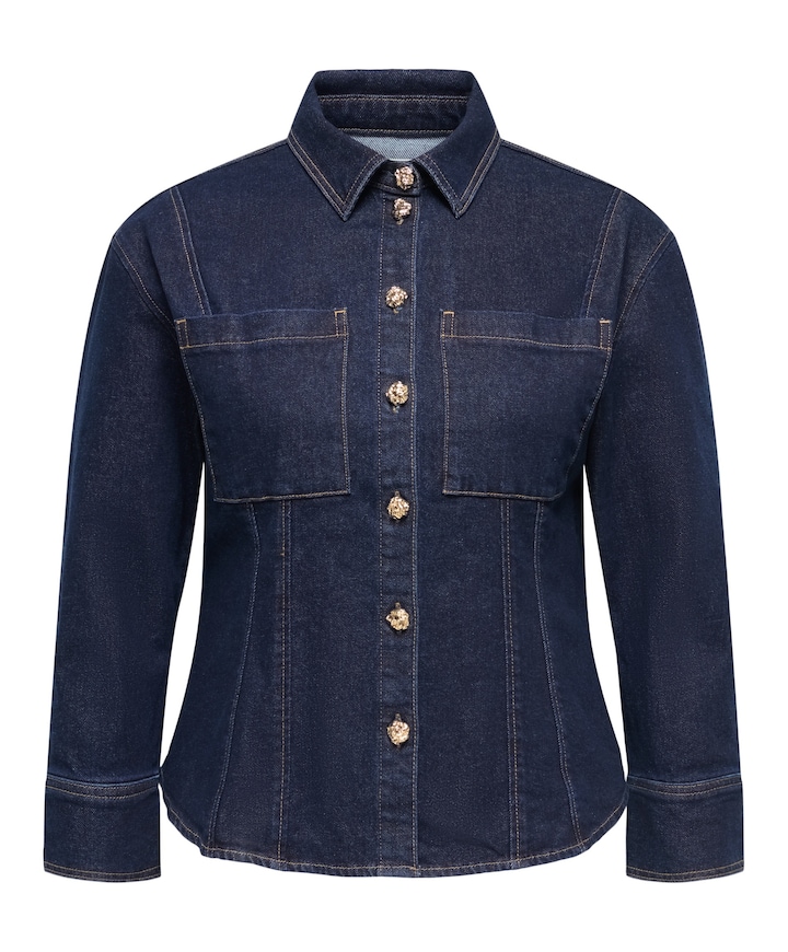 Dames blouse blauw