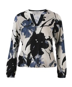 Dames longsleeve blauw