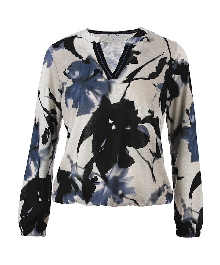 Dames longsleeve blauw
