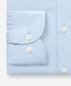 Heren overhemd lange mouw blauw