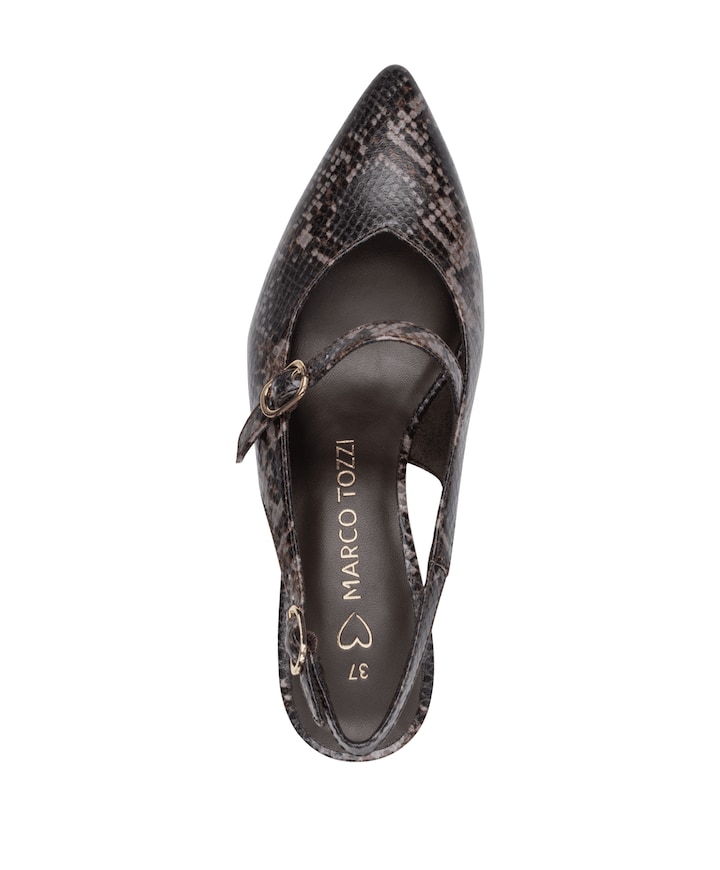 Women Sling dames sandalets bruin