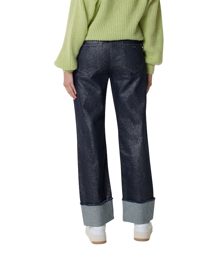 Jeans straight leg Twill comford denim dames jeans grijs