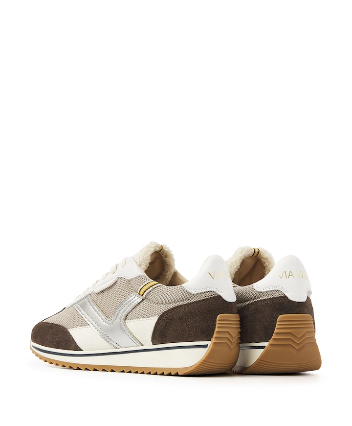 Mikki Natalia dames sneakers beige