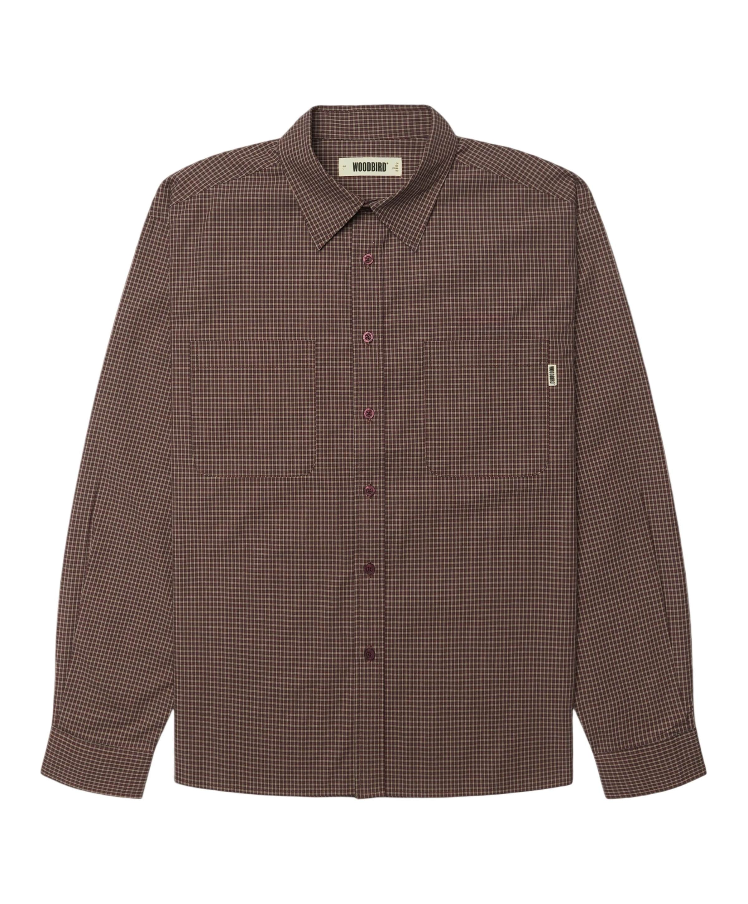 Heren overshirt bruin