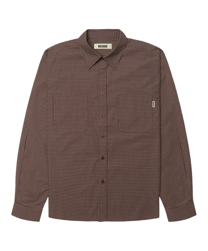 Heren overshirt bruin