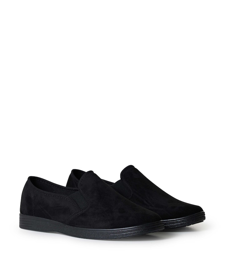 Neles stretch pantoffel heren pantoffels zwart
