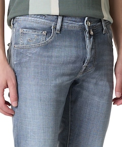 Nick Super Slim 5 pkt heren jeans grijs