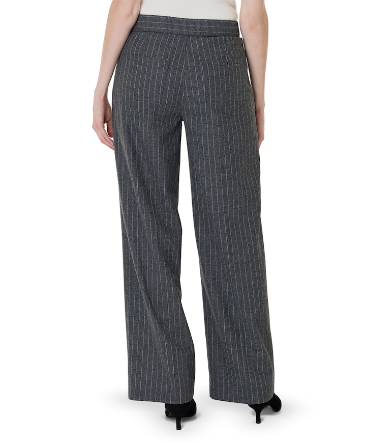 Mara Wide Leg Casual dames broek grijs