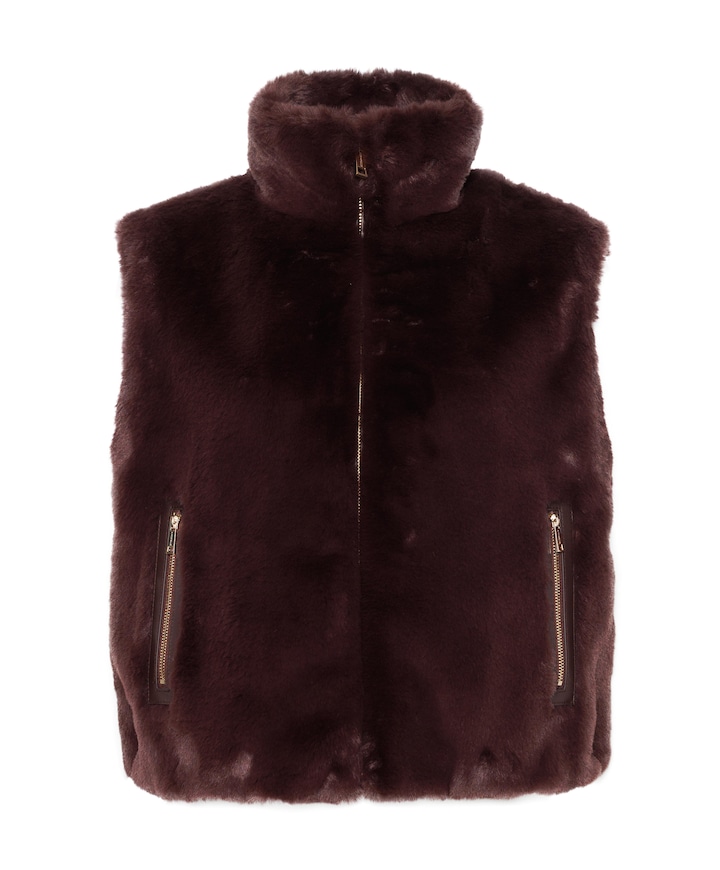 Dames gilet bordeaux