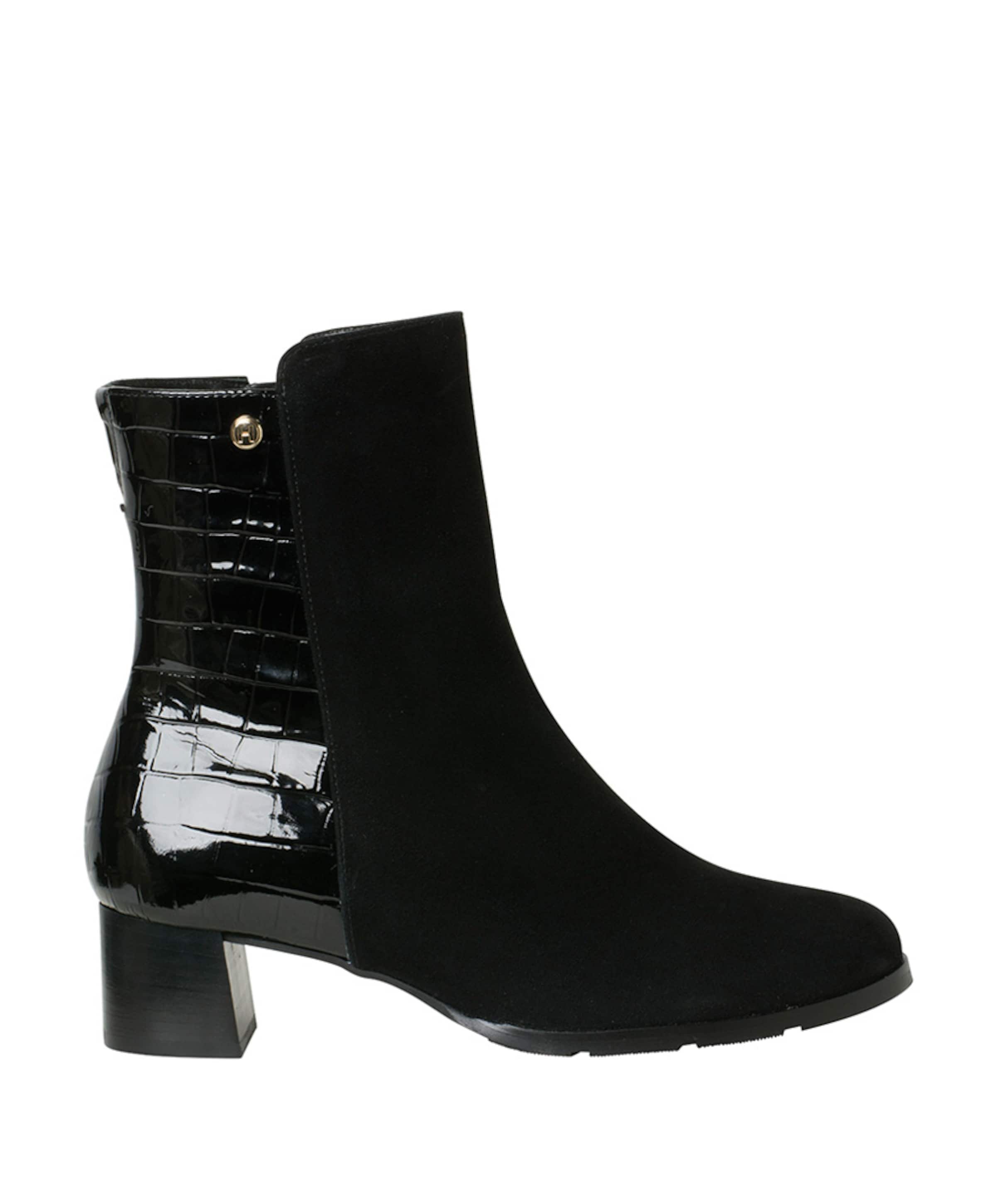 Milano dames enkellaarzen zwart