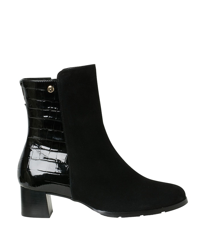 Milano dames enkellaarzen zwart