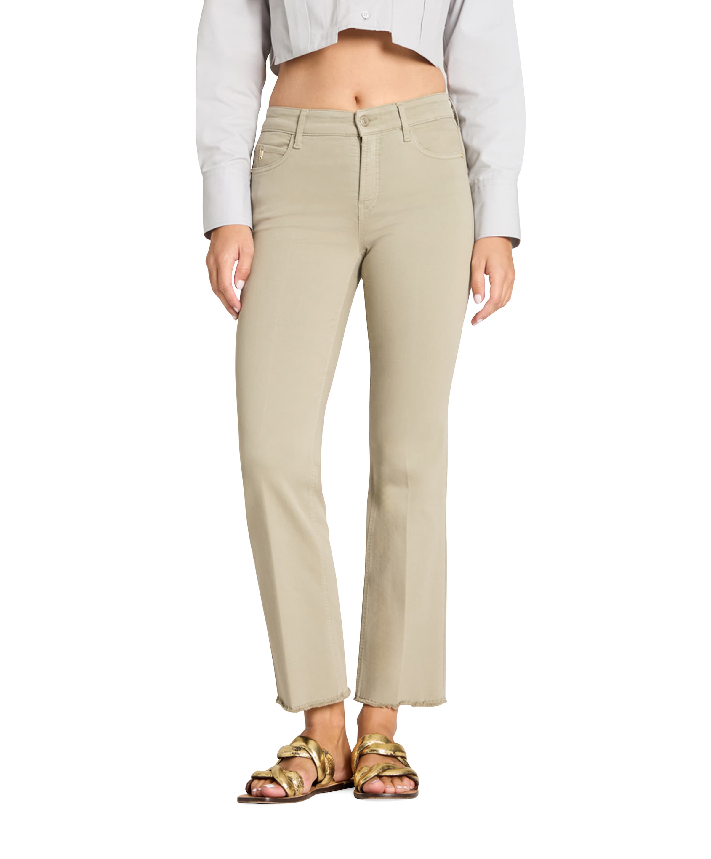 Francesca dames jeans groen